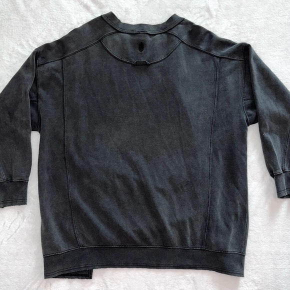 Free People Movement Intercept Tunic Sweatshirt Black XS NWT $88 Retail - Picture 3 of 9
